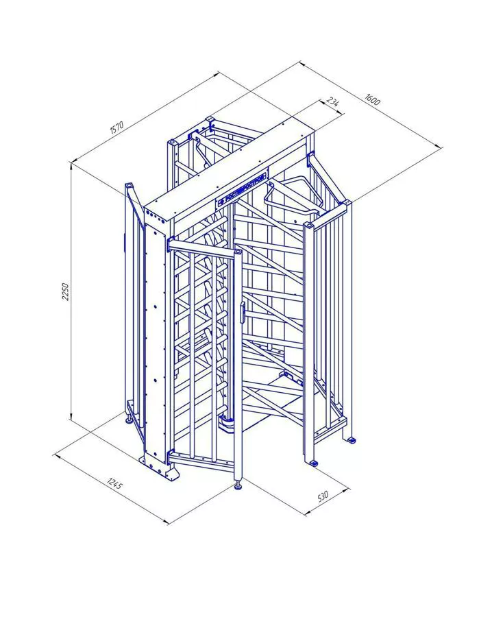 Турникет РОСТЕВРОСТРОЙ "Ростов-Дон ПР1/3М2" НЕРЖ