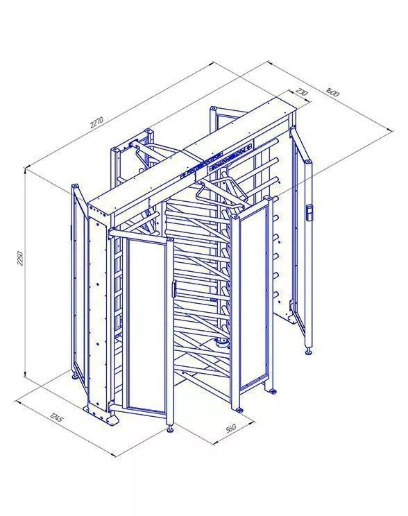 Турникет РОСТЕВРОСТРОЙ "Ростов-Дон ПР2С/3М2" НЕРЖ